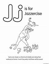 Coloring Jazzercise Pages Printable sketch template