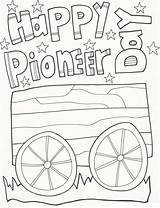 Pioneer Coloring Pages Kids sketch template