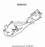 Bermuda Triangle Map Outline Shutterstock sketch template