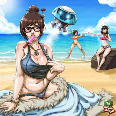 d va mei and tracer 7th heaven overwatch