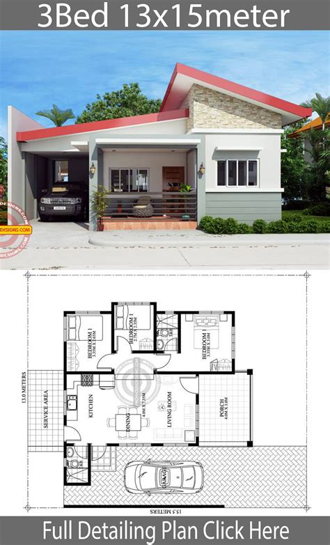 bedroom modern bungalow house design  floor plan garret johnston