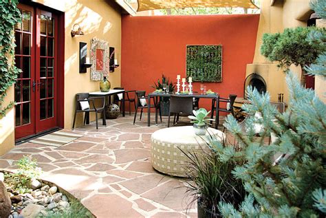 mark design creates private southwest style courtyard