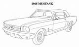 Mustang Coloring Drawing Outline Pages Ford Car 67 1965 Cars 1964 Drawings Mustangs Shelby Printable Colouring Color Template 1968 Cartoon sketch template