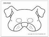 Dog Mask Pages Firstpalette Templates Printable Masks Coloring Paper Animal sketch template
