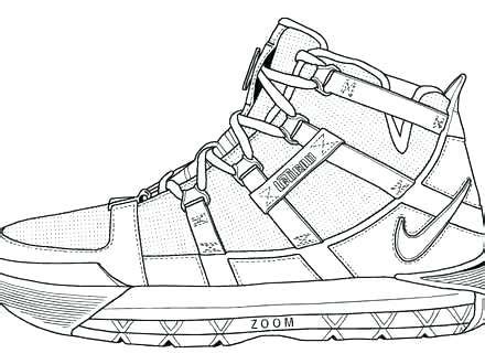 lebron james shoes drawing  getdrawings