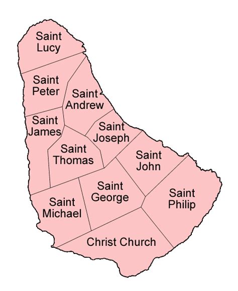 Barbados Parishes English •