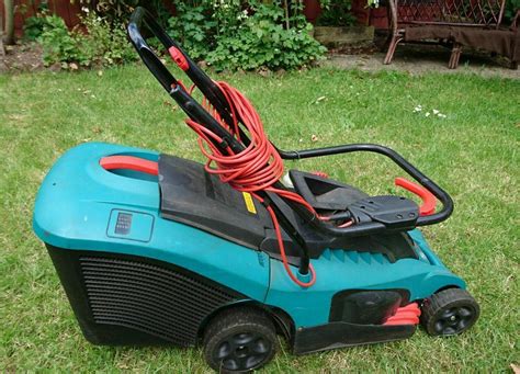bosch rotak  electric lawnmower  ashbourne derbyshire gumtree