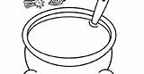 Stew Pot Coloring Pages Colouring Template Sketch sketch template