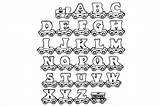 Alphabet Train Coloring Pages Aboard Printable sketch template