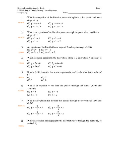 worksheet writing linear equations worksheet grass fedjp worksheet