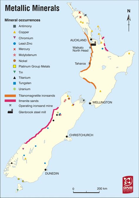 Metallic Minerals Located In Nz New Zealands Minerals
