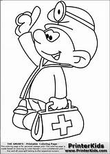 Coloring Pages Doctor Smurf Stethoscope Bag Drawing Heart Getdrawings Bags Kids Printable Colouring Getcolorings Dabbler Printerkids Color Originally Schtroumpf Docteur sketch template
