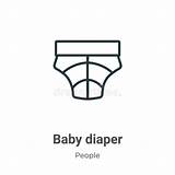 Diaper Thin sketch template