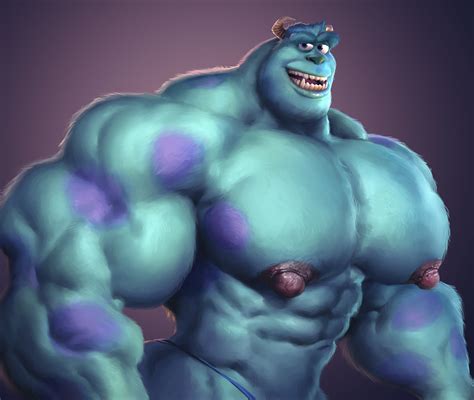 Rule 34 Abs Biceps Disney Male Only Monsters Inc Muscle Muscles