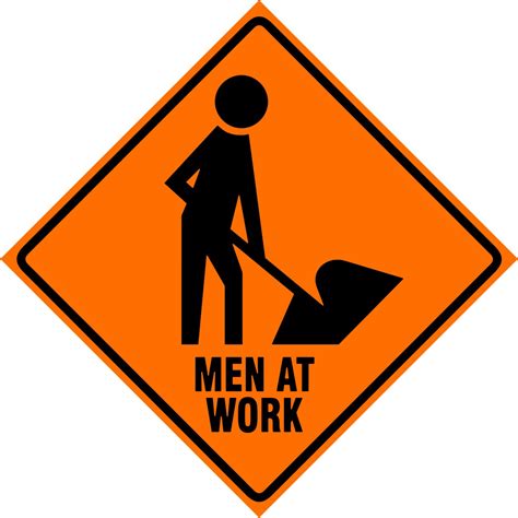 men  work  safety signs