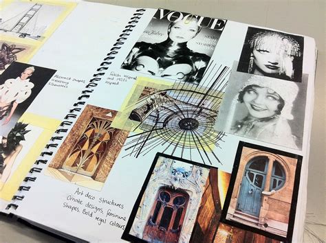 Fashion Design Sketchbook Art Deco Inspirations From Buildings And