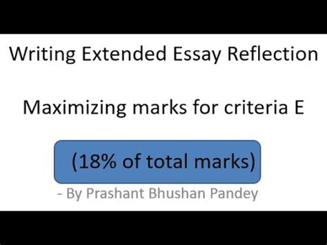 writing extended essay reflection youtube