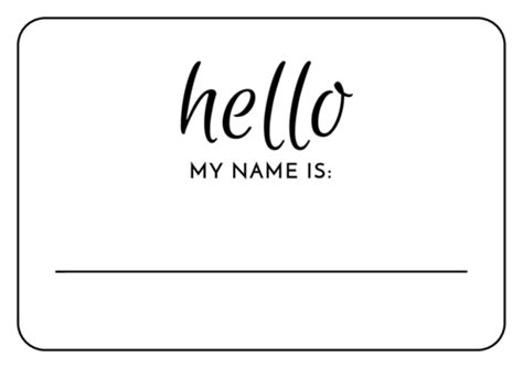 Elegant Wedding Name Tag Labels Templates