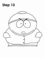 Cartman Eric Draw Step Park South Drawing Sketch Lines Easydrawingtutorials sketch template