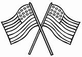 Flag Drawing Waving Coloring American Getdrawings sketch template