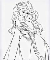 Frozen Pages Coloring Printable Anna Disney Movie Princesses Paper sketch template