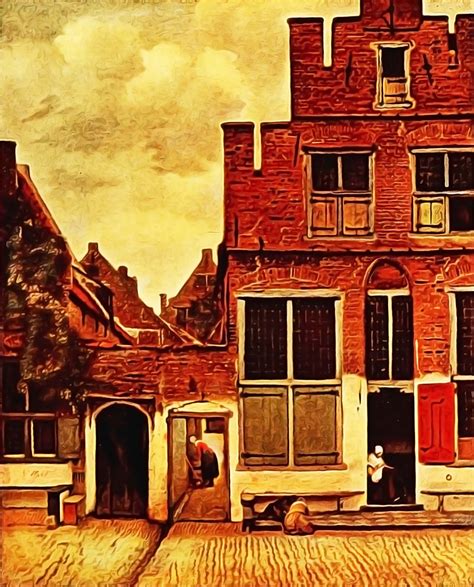 Vermeer Johannes 1632 1675 The Little Street In Delft