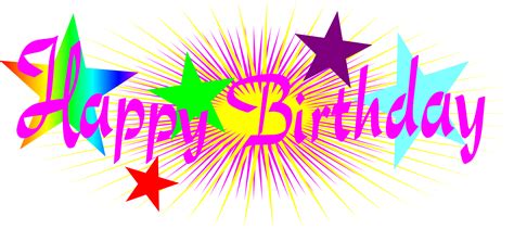 happy birthday png text clipart