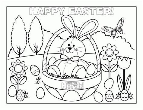 coloring picture easter coloring home