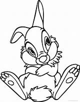 Thumper Coloring Disney Bambi Pages Bunny Cartoon Wecoloringpage Rabbit Printable Getcolorings Color sketch template