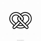 Pretzel Coloring Icon Icons Pages Iconfinder sketch template