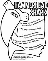 Hammerhead Crayola Sharks Template sketch template