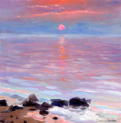 Sunset Ocean Seascape Oil Painting Painting By Svetlana