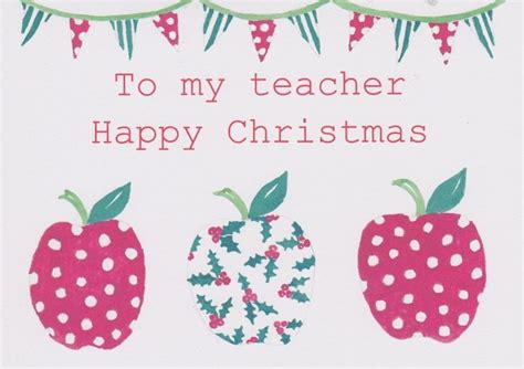 christmas card   teacher   merry christmas