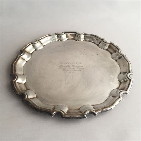 silver plated tray