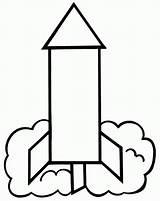 Rocket Coloring Pages Ship Kids Rockets Colouring Outline Easy Template Preschoolers Clipart Print Color Cartoon Cliparts Templates Clip Printable Popular sketch template