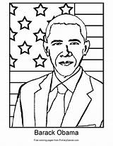 Obama Coloring Barack Pages Presidents President Printable Pdf African Primarygames Flag Color Physics Drawing Sheets Girl Preschool Crafts Kids Indian sketch template