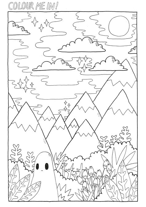 list  aesthetic colouring sheets