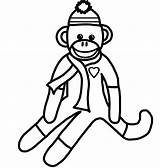 Coloring Pages Monkey Drawing Monk Girl Baby Modern Head Getcolorings Printables Sock Clipartmag Color Monkeys sketch template