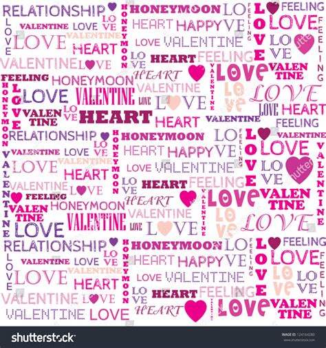 Love Word Collage On White Background Stock Vector