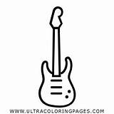 Guitarras Chitarra Elettrica Colorare Estrella Pngfind Guitar sketch template