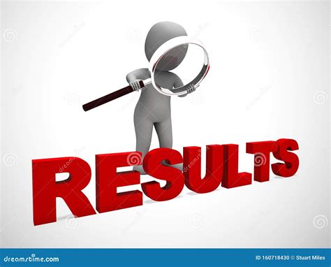 results concept icon means conclusions performance  evaluation  illustration stock