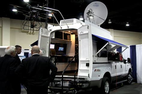 company marketing mobile drone command vans