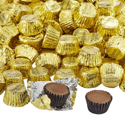 4 lb reese s miniatures gold foils milk chocolate peanut