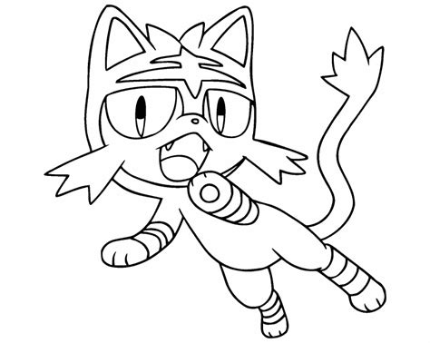 litten pokemon coloring page coloring pages