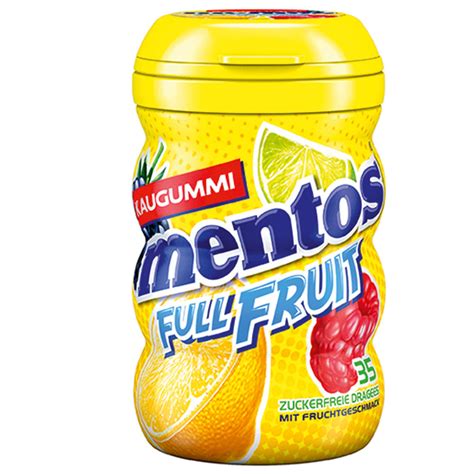 mentos full fruit kaugummi zuckerfrei er  kaufen im world
