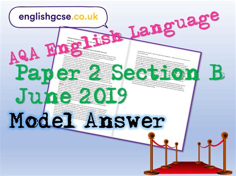 aqa english language paper   model teaching resources