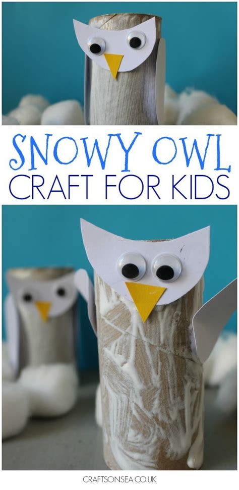 snowy owl craft  kids snowy owl craft owl crafts owl craft  kids