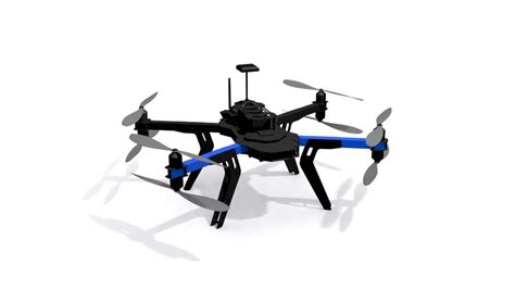 drone  quadcopter modelo   fbx max freed