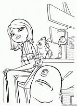 Monsters Aliens Vs Coloring Pages Comforting Friends Her sketch template
