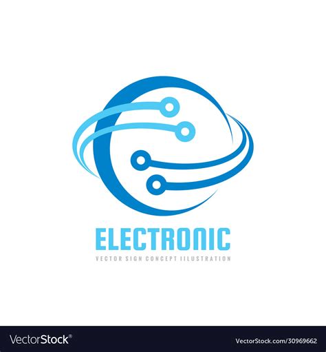 electronic vector logo